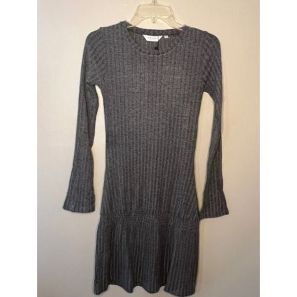 #88 NWT Charcoal Gray Selma Pull Over Long Sleeve Sweater Dress - Picture 6 of 6